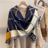 Cashmere scarf feels like a plaid tassel shawl for couples to keep warm. Imitation cashmere scarf is versatile and can be used as a car interior cold blanket