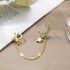 New European and American Star Moon Earclip Earnail No Ear Hole Female Creative Chain Earnail Cross border Ins Same Earring