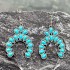 Cross border jewelry retro inlaid turquoise wrapped snake shaped earrings, ear bone clips, versatile ethnic style long ear hooks for women