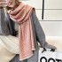 Winter new style of herringbone core yarn scarf, women's Korean version versatile, imitation cashmere shawl, thick and warm scarf, dual-use