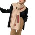 Autumn and winter European and American long letter high-end jacquard shawl double-sided dual-use scarf for women, thickened and warm imitation cashmere scarf