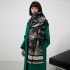 Jacquard landscape painting, imitation cashmere scarf, women's office, air-conditioned room, thick and warm, long trendy and explosive scarf