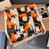 2024 new cartoon cat contrasting color autumn and winter double-sided imitation cashmere scarf, winter high-end warm shawl for women