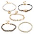 European and American cross-border jewelry handmade DIY rice bead shell multi-layer foot chain chain chain scallop foot chain 5-piece set for women