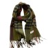 2024 new girls' forest style contrasting color autumn and winter double-sided imitation cashmere scarf, winter high-end warm shawl