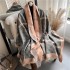 New imitation cashmere scarf for women with a high-end feel, fashionable in autumn and winter, thick tassel shawl, double-sided warm scarf wholesale