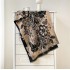 Double sided imitation cashmere thick warm scarf in autumn and winter, ink painting, butterfly dancing, simple and elegant air-conditioned room shawl for external use