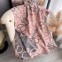 2024 new line printed contrasting color autumn and winter double-sided imitation cashmere scarf, winter high-end warm shawl for women