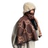 New coffee colored winter warm scarf for women, elegant and thick style, imitation cashmere shawl jacquard brushed scarf