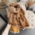 Leaf scarf for women in summer, office air conditioning shawl for spring, autumn, and winter, long dual-use, warm canopy for external use