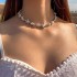 Cross border jewelry Bohemian beach series starfish bead single-layer necklace beach vacation style collarbone chain for women