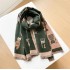 Korean version sweet cat imitation cashmere scarf, women's dual-use air conditioning shawl, student scarf, thick double-sided insulation outer outfit