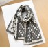 Korean version cute peach heart warm imitation cashmere atmosphere thick shawl women autumn and winter sweet student versatile scarf women