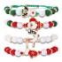 Christmas personality cute cartoon Christmas bracelet Santa Claus reindeer snowman tree Christmas atmosphere accessories for women