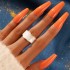 Korean version colored open ring, women's enamel glazed noodle finger ring, ins cold wind drip oil tail ring, irregular ring