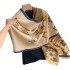 Elegant socialite butterfly floral print scarf for women, thickened and warm, imitation cashmere scarf, double-sided versatile shawl