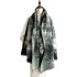 Antique Ink Painting Jacquard Scarf Autumn and Winter New style Cashmere Thickened Thermal Shawl Women's China-Chic Air conditioning Shawl