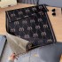 2024 Autumn and Winter New Letter Thousand Bird Grid Double sided Core Yarn Scarf Women's Fashion Versatile Shawl Warm Neck