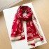 Scarf Women's Winter New Style Tassel Shawl Fairy Style Butterfly Versatile Cashmere Thickened Warm and Cold proof Scarf Dual purpose