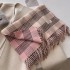 British plaid scarf for autumn and winter women, Korean style atmosphere, neck protection and warmth, 2024 new plaid couple's style