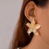 New European and American Creative Alloy Double Butterfly Earrings Vintage Gold Exaggerated Size Butterfly Earrings Earrings Female Earrings