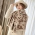 Winter New Panda Imitation Cashmere Jacquard Scarf Women's High End Versatile Core Yarn Shawl Thickened Warm Neck