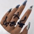 Amazon Cross border Personalized Retro Snake Animal Ring with Multiple Snake Shaped Four Piece Ring Set Jewelry for Women