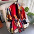 Spring, summer, and autumn new Korean style simulated silk scarf for women's decoration, versatile shawl, sunscreen beach towel, live broadcast, wholesale, and in stock