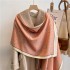 Retro carriage scarf for women in autumn and winter, student Korean version, versatile, thick shawl, dual-use, internet famous, warm couple scarf