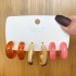 European and American Cross border Acetic Acid Plate Earring Set 3-Pair Creative New Style Vintage C-Type Letter Resin Earrings