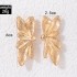 New European and American Creative Alloy Double Butterfly Earrings Vintage Gold Exaggerated Size Butterfly Earrings Earrings Female Earrings