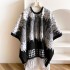 New European and American style cape, shawl, travel outfit, big cape, outer outfit, internet celebrity, same brand, warm imitation cashmere scarf