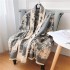 New autumn and winter imitation cashmere scarf shawl elegant and fashionable scarf zoo pattern women's scarf warm scarf