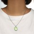 2018 new cute fruit jewelry necklace avocado heart-shaped three-dimensional soft ceramic pendant earrings