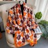 Spring, summer, and autumn new Korean style simulated silk scarf for women's decoration, versatile shawl, sunscreen beach towel, live broadcast, wholesale, and in stock