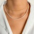 Pearl necklace, women's fashionable style, trendy OT buckle, heart pendant, collarbone chain, internet famous accessory, cool style sweater, collarbone chain