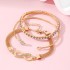 European and American niche infinite 8-shaped bracelet fashionable commuting versatile flat snake chain inlaid with diamonds infinite symbol alloy bracelet