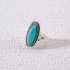 European and American cross-border jewelry fashion retro turquoise ring personalized ethnic style oval cross geometric ring