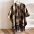 New European and American style cape, shawl, travel outfit, big cape, outer outfit, internet celebrity, same brand, warm imitation cashmere scarf