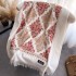 Autumn and winter imitation cashmere embroidered scarf, women's tassel flower thickened ethnic style travel matching shawl long micro circumference