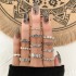 European and American Cross border Retro Vintage Butterfly Serpentine Ring Set Combination Open Multi Joint Ring Set 9-Piece Set