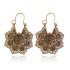 Amazon's new foreign trade bohemian style metal retro earrings with carved hollow earrings and earrings pendants