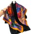 Silk scarf and square scarf with a high-end feel, 90cm small square scarf, professional scarf, simulated silk scarf, elegant printed scarf for women in spring and summer