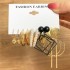 Cross border Geometric Multi layer C-shaped Pearl Earrings Earrings Earrings Earrings and Nails 6 Pair Set Card Ear Accessories Combination for Women