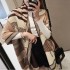 New scarf for women, imitating cashmere, autumn and winter, Korean version, horse, double-sided shawl, thick and warm scarf, one piece hair replacement