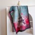 French Winter Castle Oil Painting Series Women's Imitation Cashmere Long Scarf Gift Shawl Artistic Fashion Decoration Warm Scarf