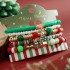 Cross border Christmas Day Colorful Acrylic Handmade Bead String Snowflake Bell Elastic Bead String Christmas Set