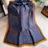 Spring/Summer New Silk Scarf Long Fashion Travel Shawl Flower Lijing Forged Neck Mom's Versatile Scarf for Women