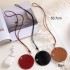 Cross border new leather Bluetooth earphones sunglasses storage bag hanging neck sweet cool style hanging portable bag necklace