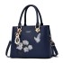 Summer new style handbag, women's fashion bow hanging decoration handbag, trendy women's embroidered single shoulder diagonal cross bag, mother's bag